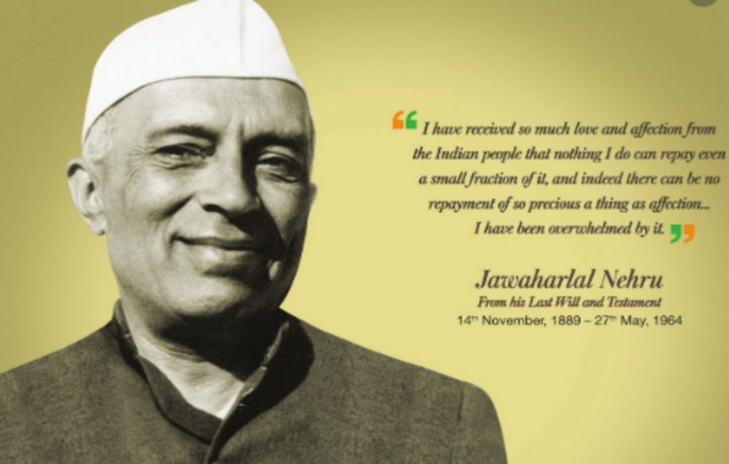 Today Is Pandit Jawaharlal Nehru S Death Anniversary 27 May 2020