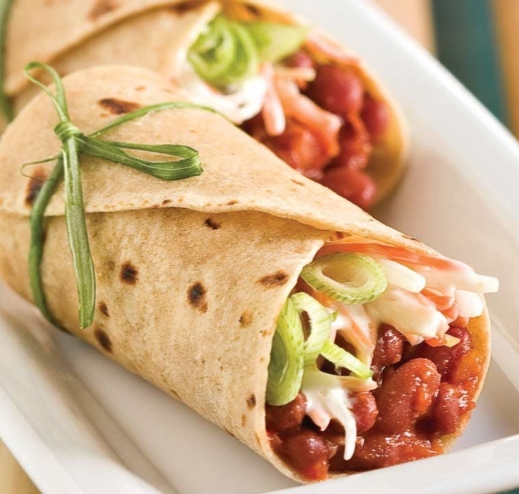 Chatpata Rajma Roll