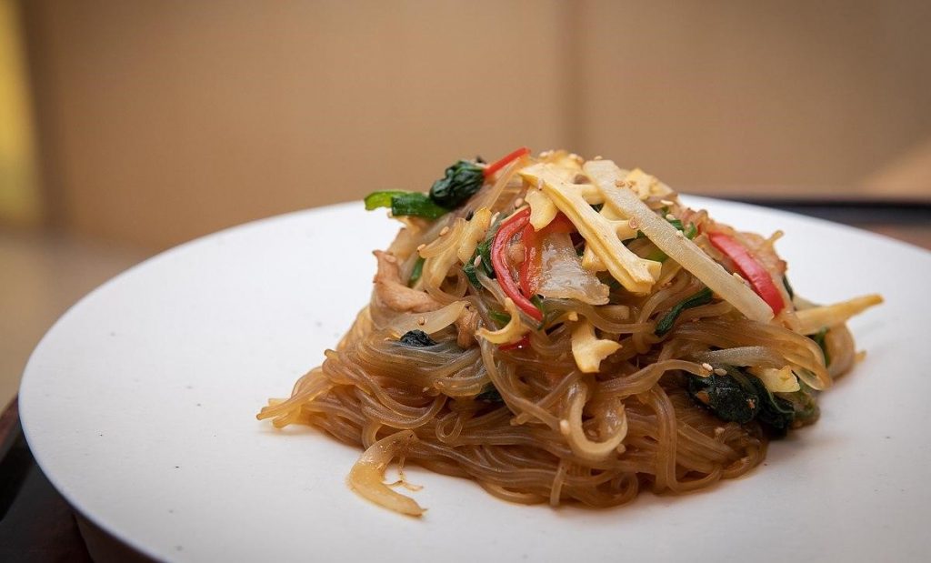 Japchae (Korean Glass Noodles)