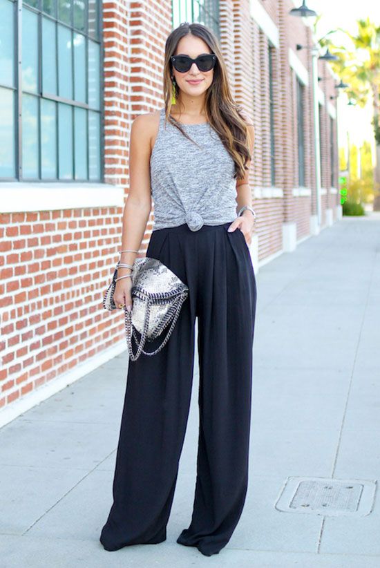 Knotted top with palazzo
