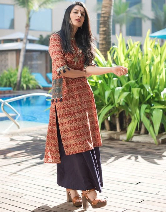 Traditional Kurti with Palazzo ensemble