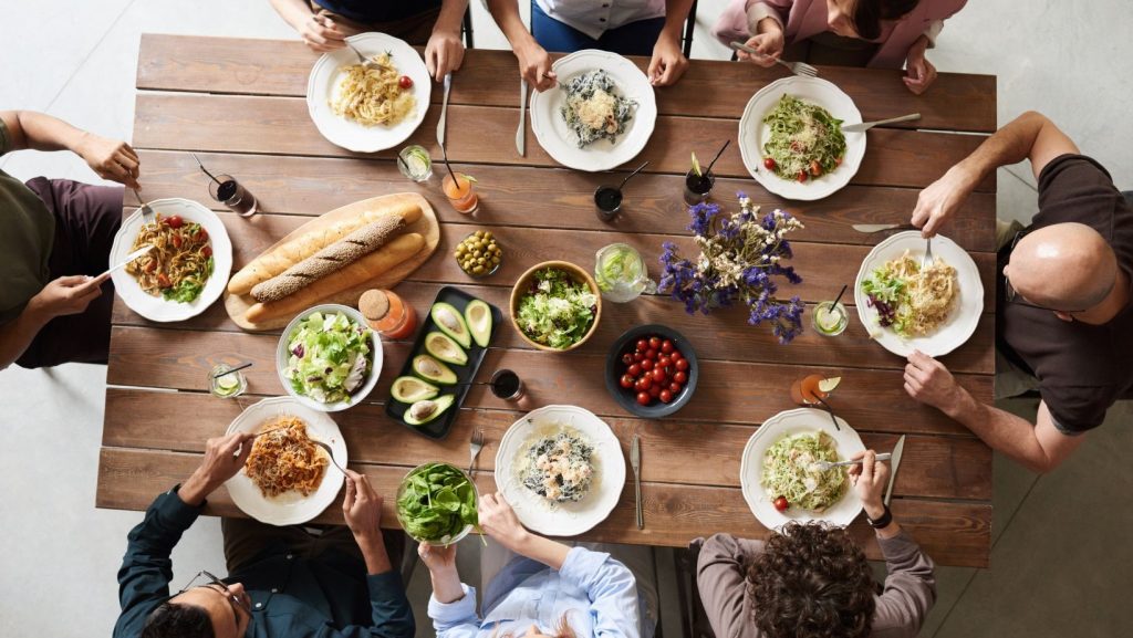 Eat your food with others and not with your phone