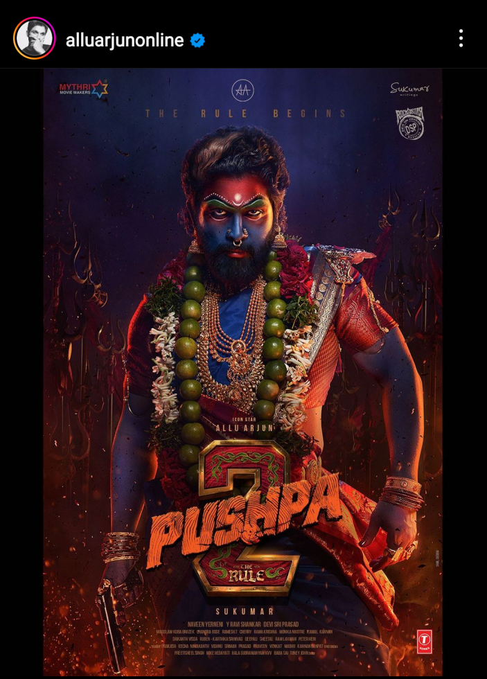 The new poster of Pushpa: The Rule