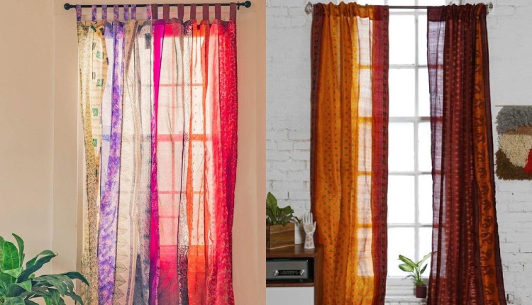 Sarees as curtains