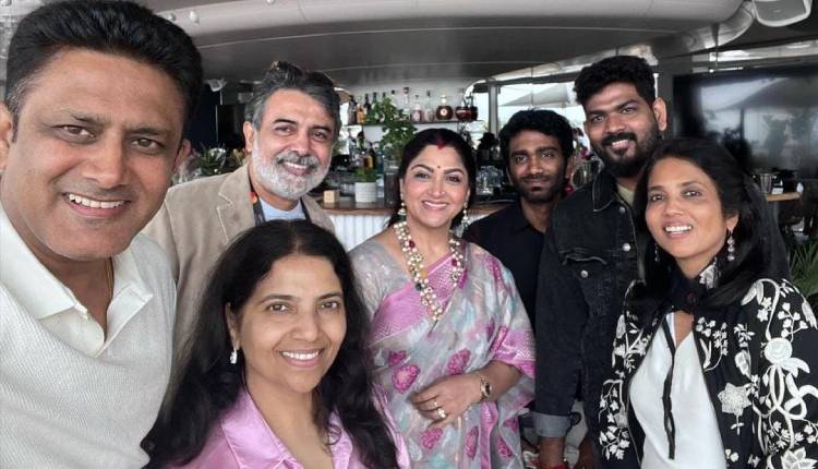 Anil Kumble with South Stars at Cannes Film Festival