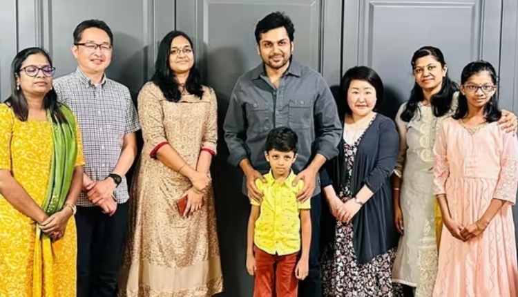 Japanese fans of Actor Karthi flew all the way from Japan to Chennai to watch Ponniyin Selvan 2.