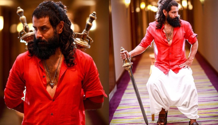 Check Out Vikram Transforming into Aditha Karikalan in Casual Red & White Outfit