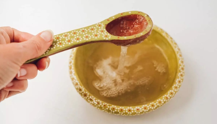 Flax seed gel hair mask