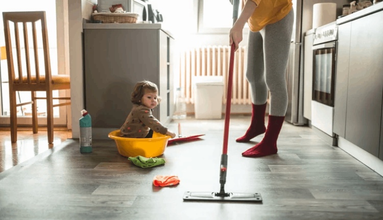 Clean the floors and surfaces