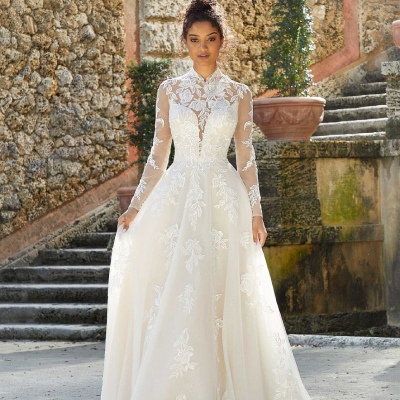 High Necklines and Illusion Bodices