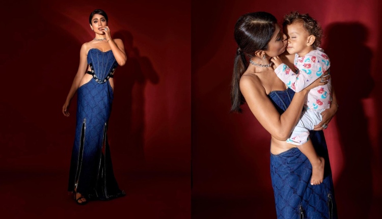 Shriya Saran photoshoot with daughter Radha
