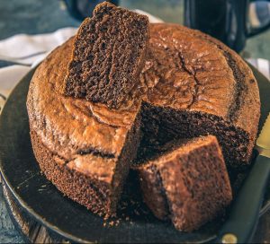 Eggless Chocolate Sponge Cake by Nisha Madhulika