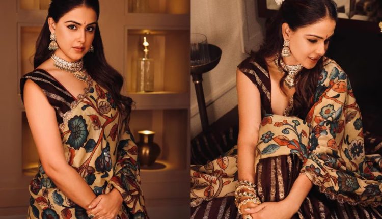 Genelia Deshmukh Kalamkari lehenga