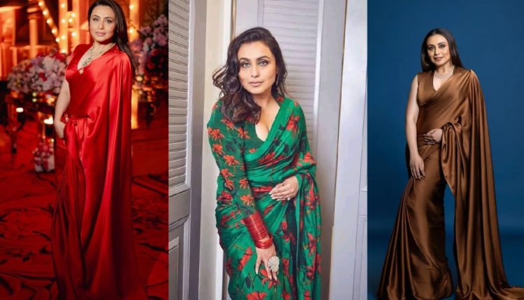 Rani Mukerji saree style 2025,