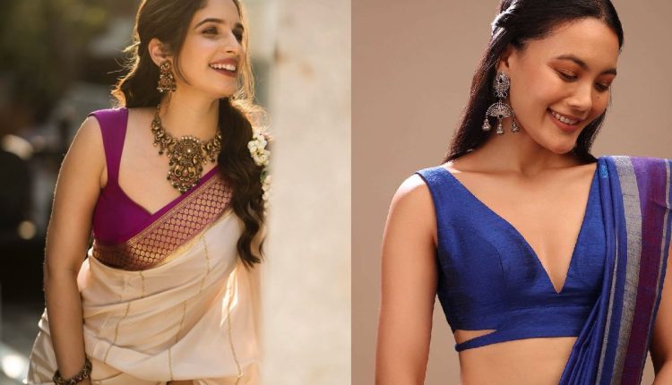 Boat neck blouse designs 2026