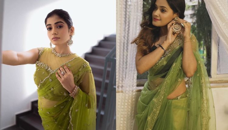 Net embroidered blouse