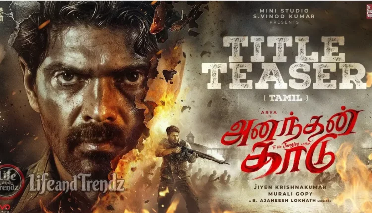 Arya in a still from the Tamil political action drama Ananthan Kaadu