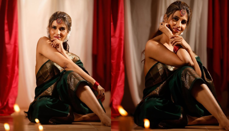 Emerald Green Saree