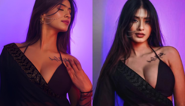 Black Saree Elegance