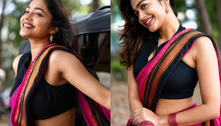 Black and Pink Saree