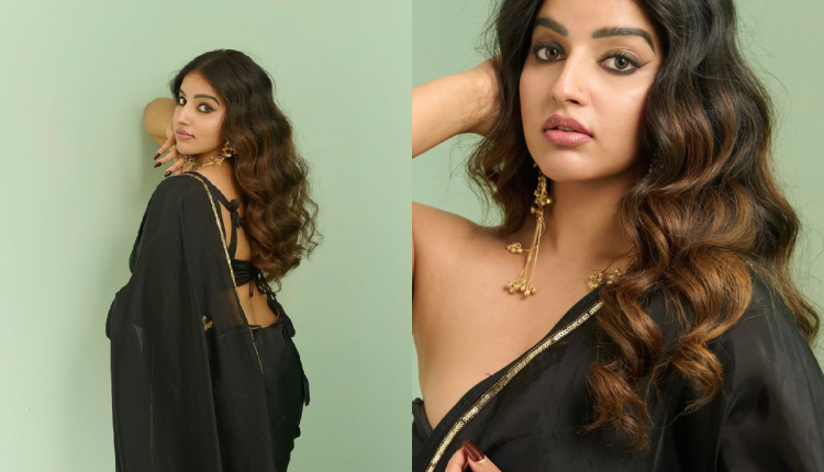 Black Saree Elegance