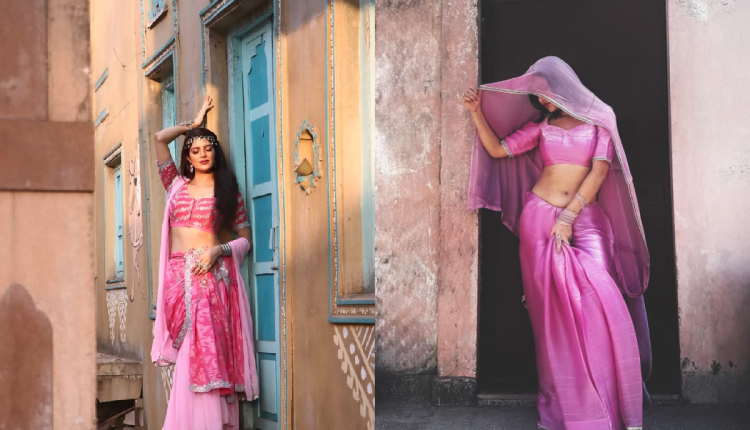 Pink Saree Elegance
