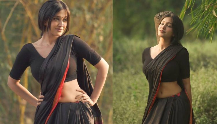 Black Saree Elegance