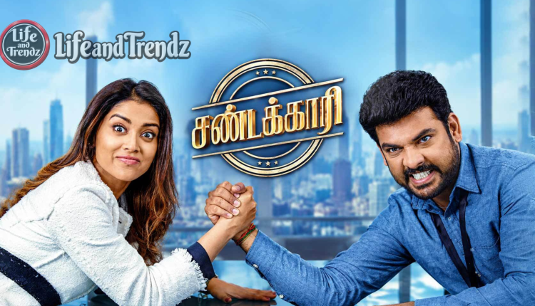 Vimal and Shriya Saran in a still from the Tamil movie Sandakari, a remake of My Boss
