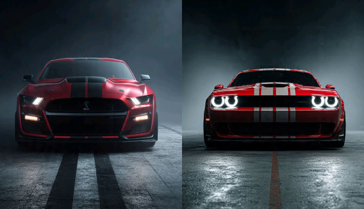 Red performance car