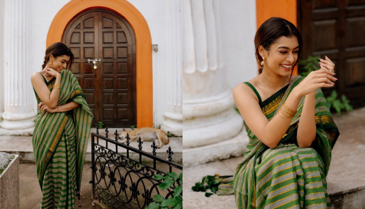 Green saree