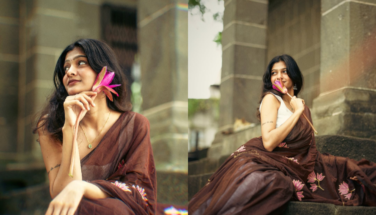 Brown Saree Fashion