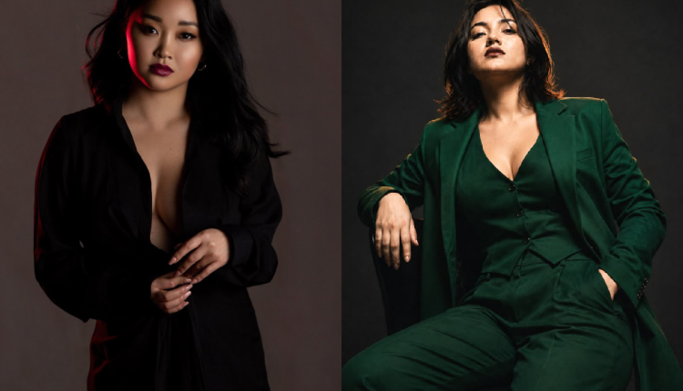 Black suit styling