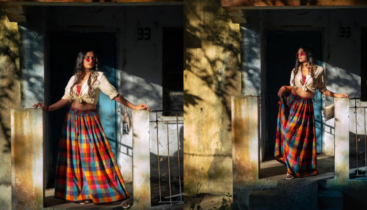 Colorful Checkered Skirt Fashion