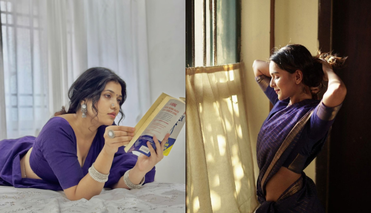 Purple Saree Blouse