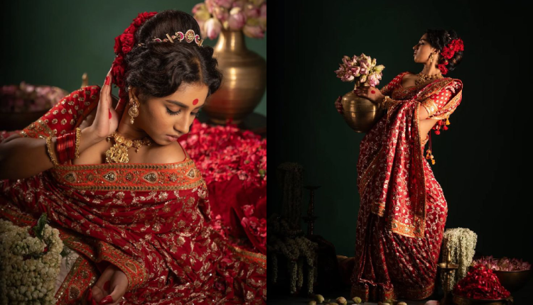 Red bridal saree designs