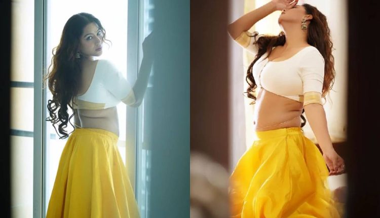 White Blouse and Yellow Skirt