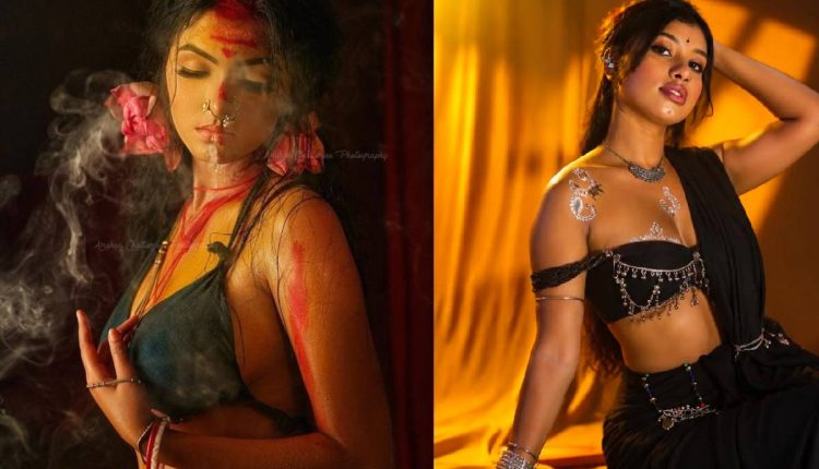 Black saree blouse designs