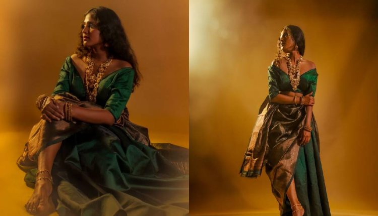 Emerald Green Silk Saree